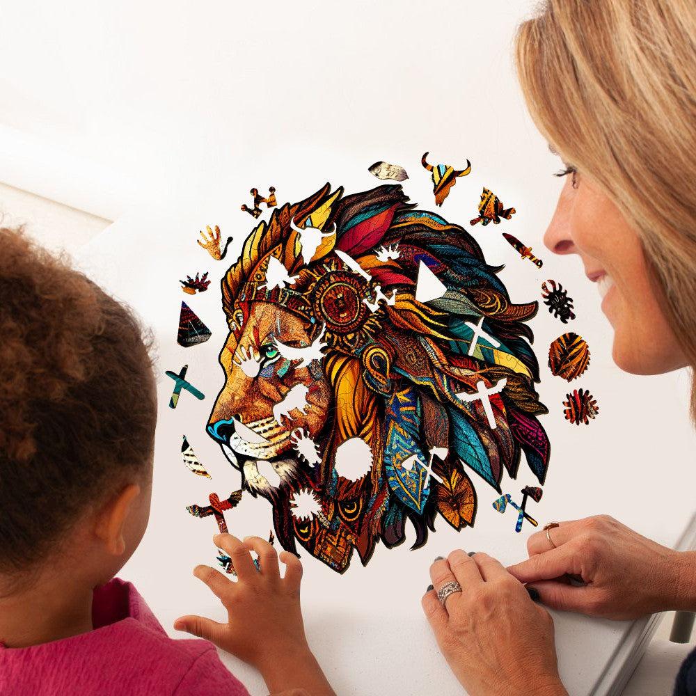 The Jungle King-2 Wooden Jigsaw Puzzle