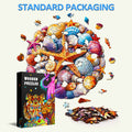 Colorful Shells Wooden Jigsaw Puzzle box with vibrant shell pieces, perfect for enhancing focus and cognitive skills.