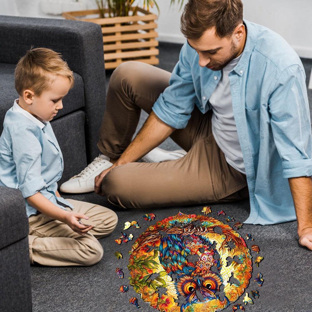 Charming Owl Wooden Jigsaw Puzzle