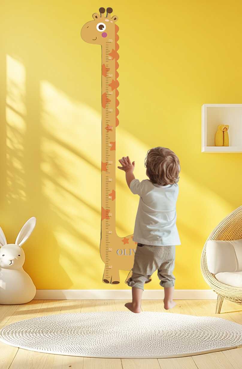 Personalized Wooden Giraffe Growth Chart Ruler