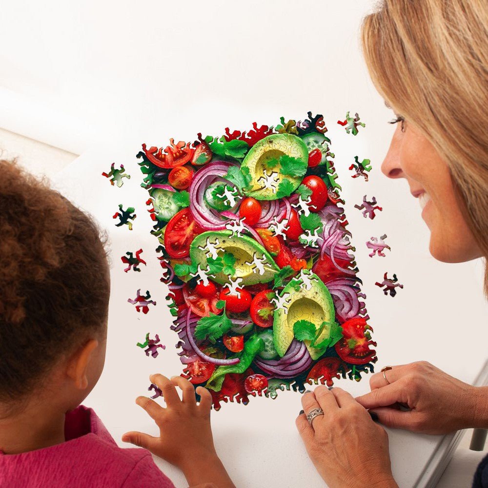 Vegetable Salad Wooden Jigsaw Puzzle