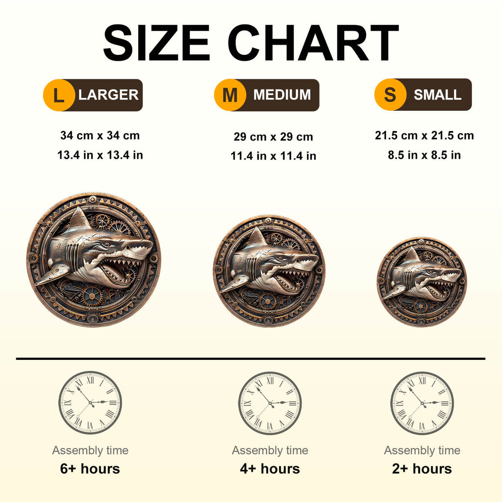 Mechanical Shark-2 Wooden Jigsaw Puzzle