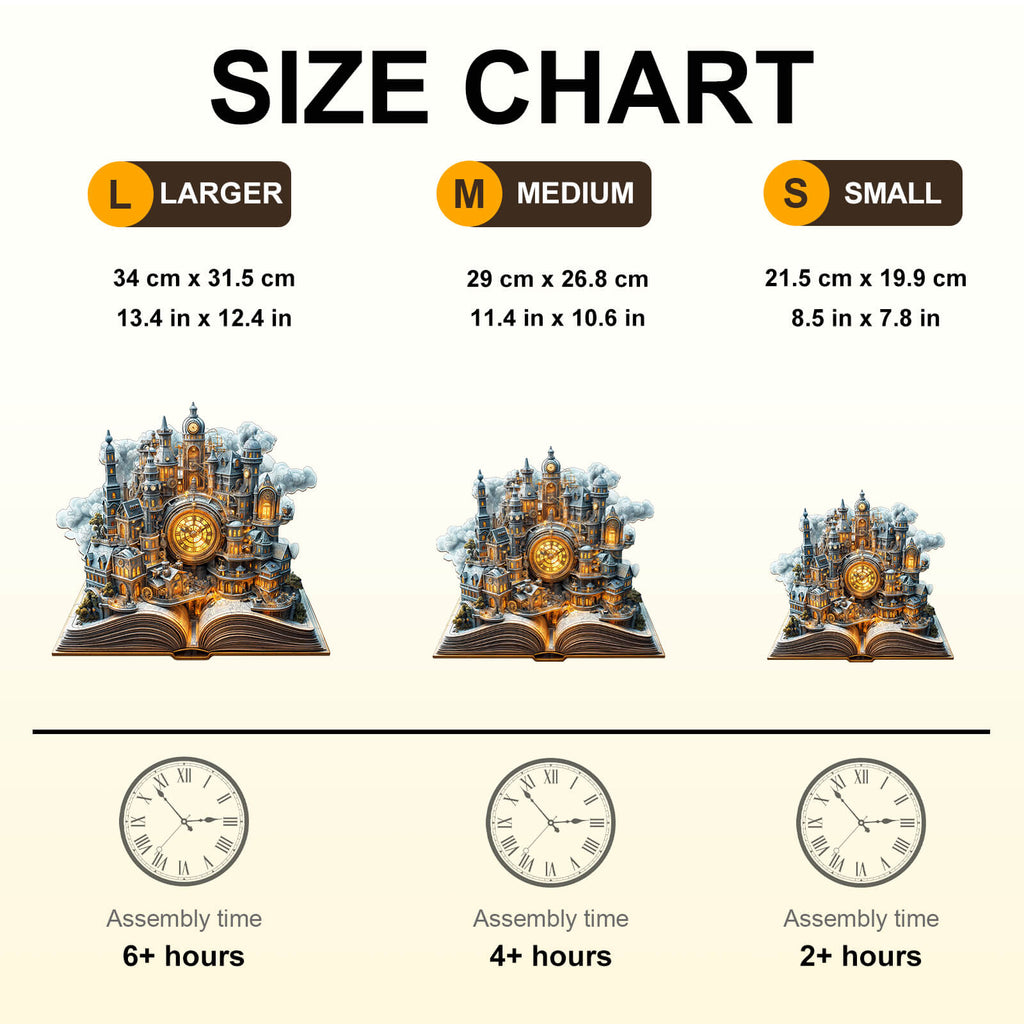 Clockwork City Wooden Jigsaw Puzzle