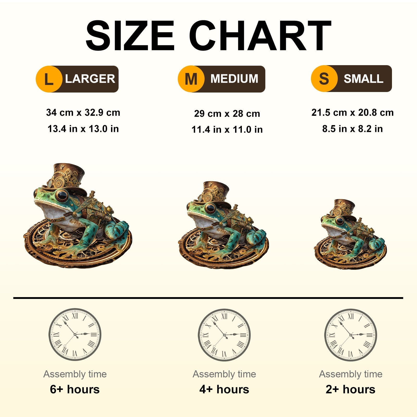 Steam Hopper Frog Wooden Jigsaw Puzzle