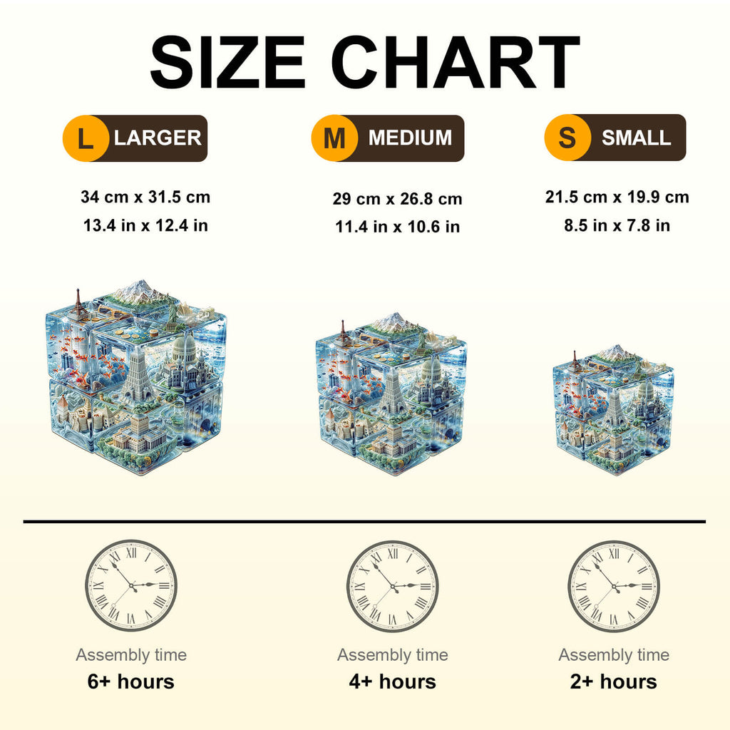 Cube City Wooden Jigsaw Puzzle