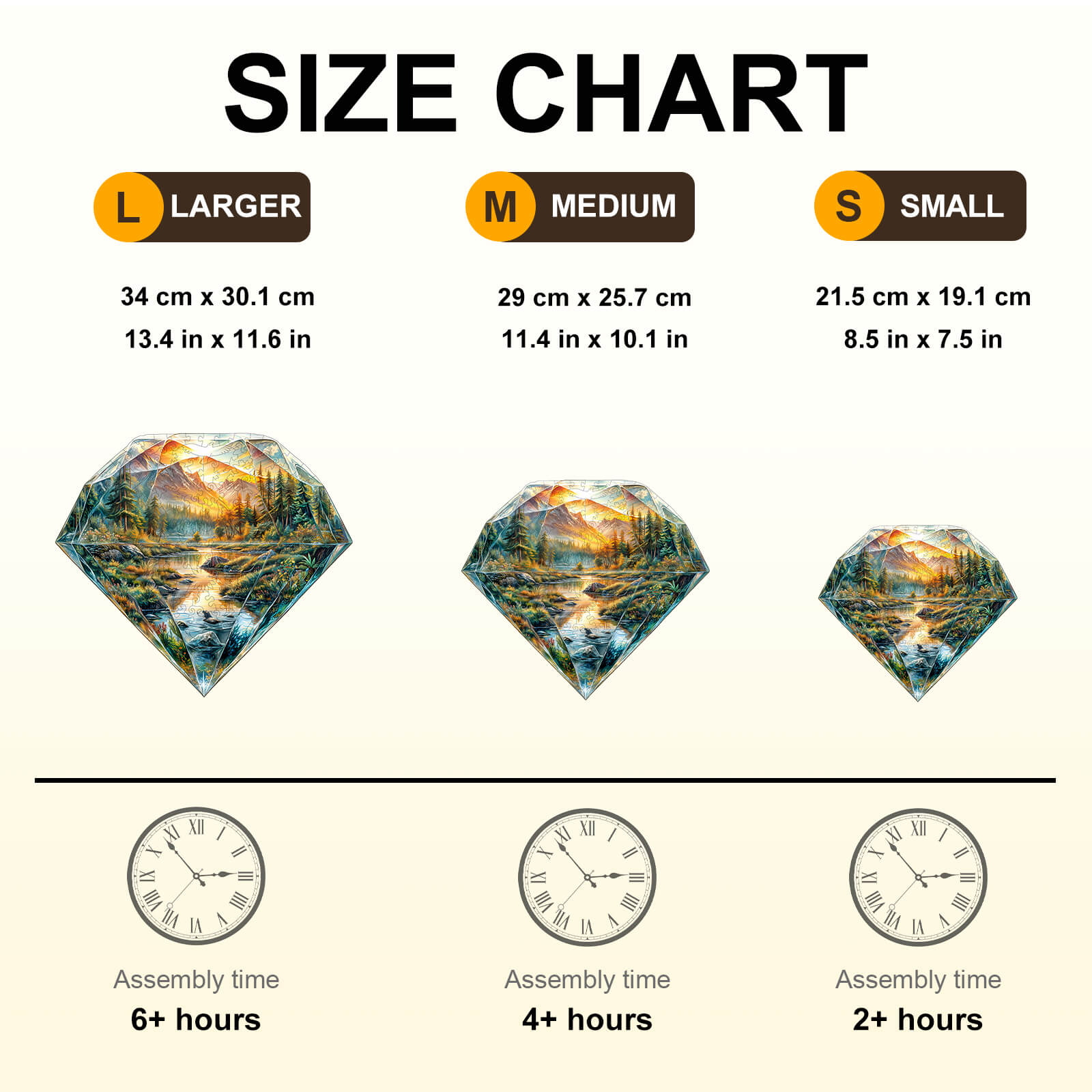 Diamond Landscape Wooden Jigsaw Puzzle