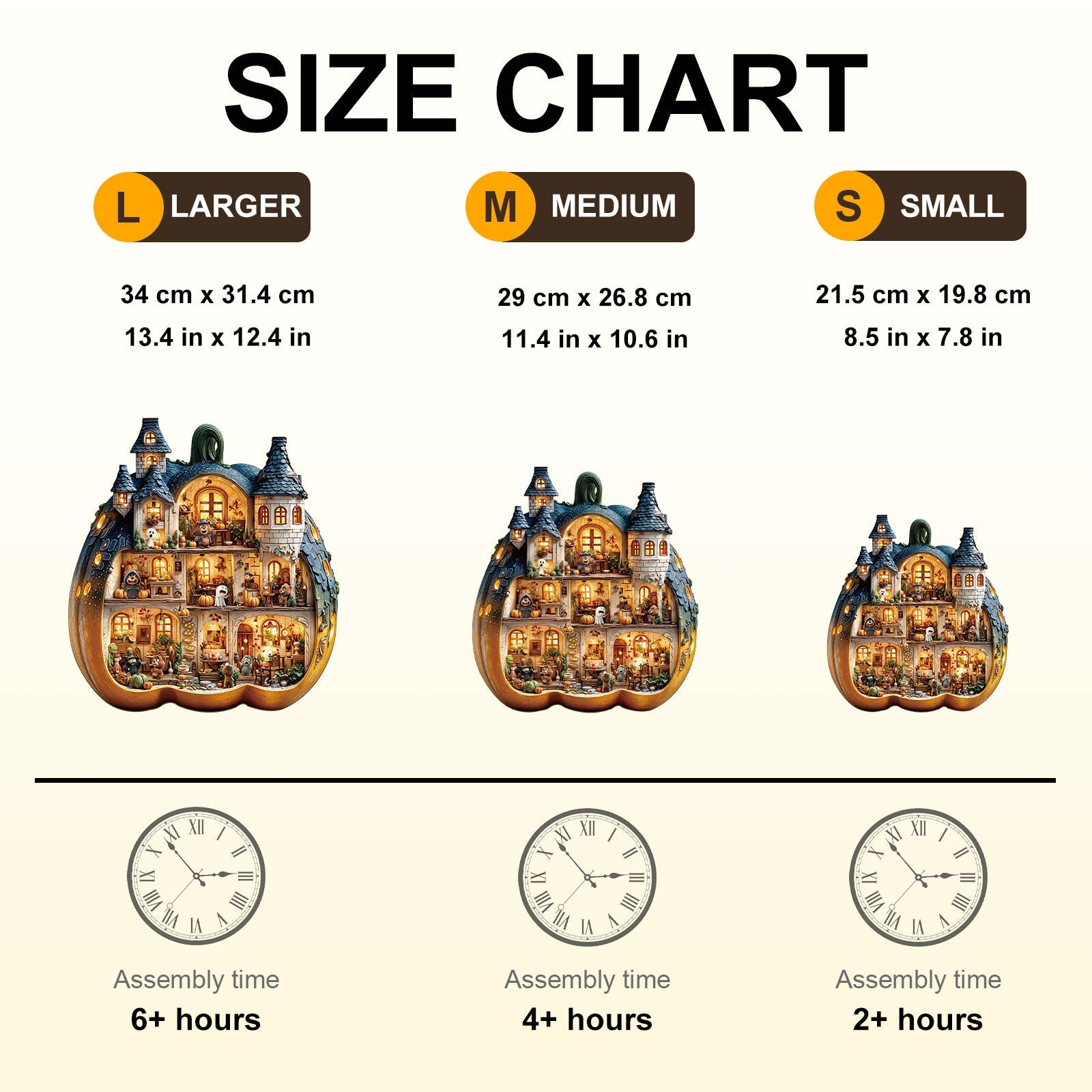Bear's House - Pumpkin Wooden Jigsaw Puzzle