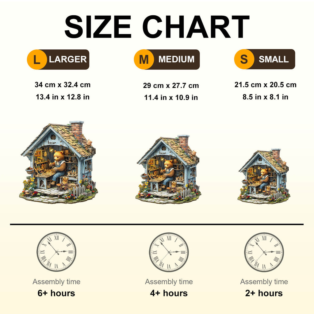 Bear Repair House Wooden Jigsaw Puzzle