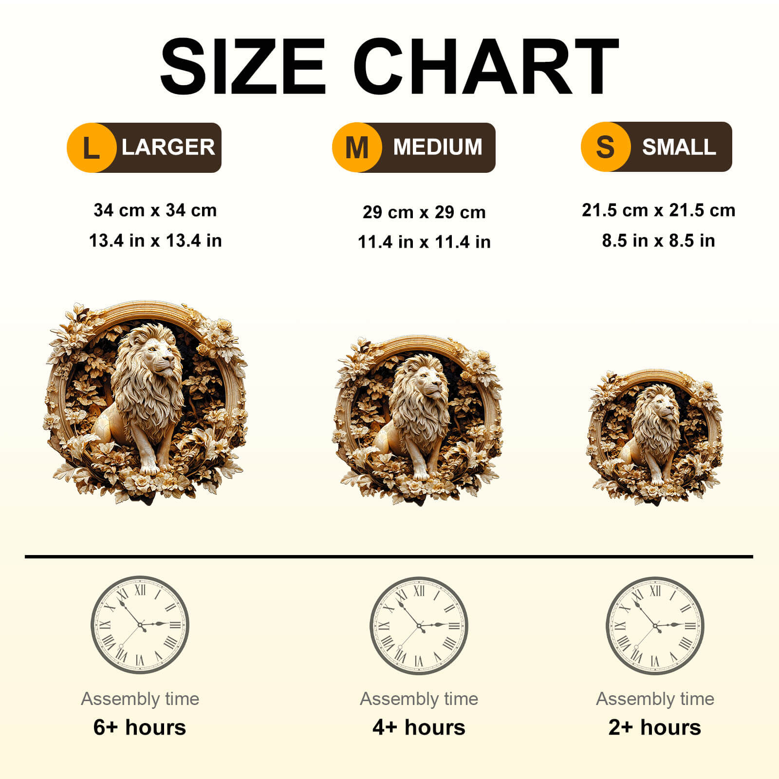 Forest lion Wooden Jigsaw Puzzle