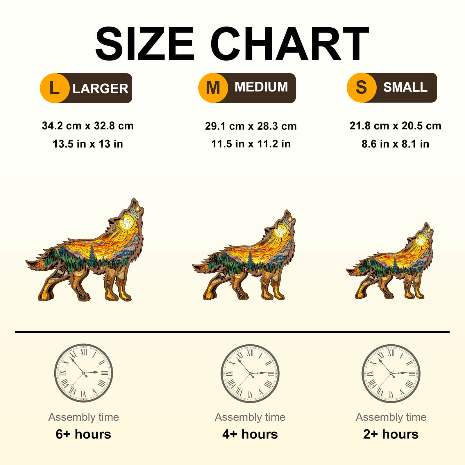 Wooden Wolf Wooden Jigsaw Puzzle