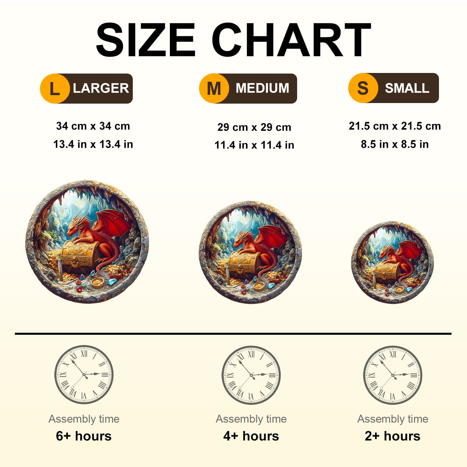 Dragon's Treasure Wooden Jigsaw Puzzle