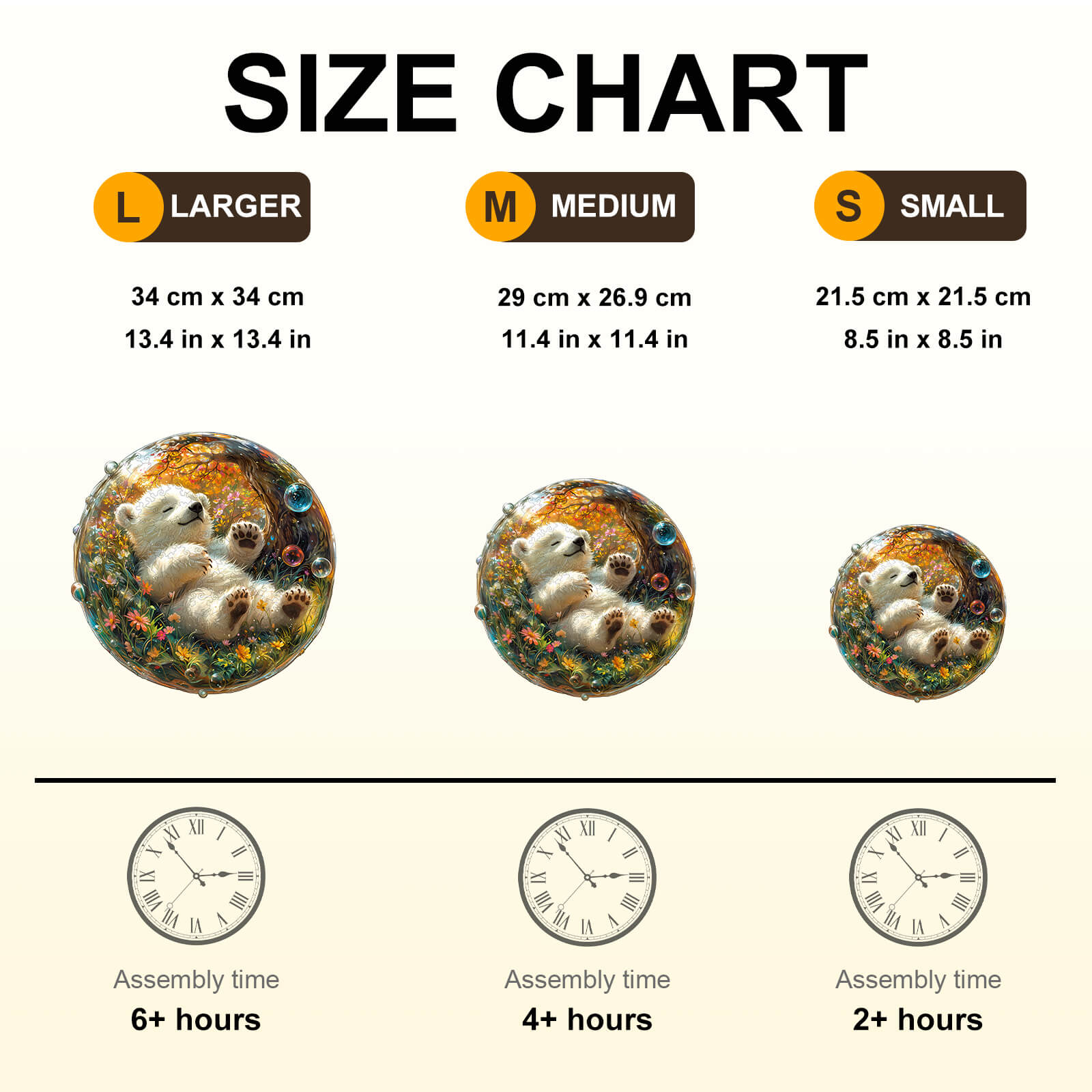 Bubble bear Wooden Jigsaw Puzzle