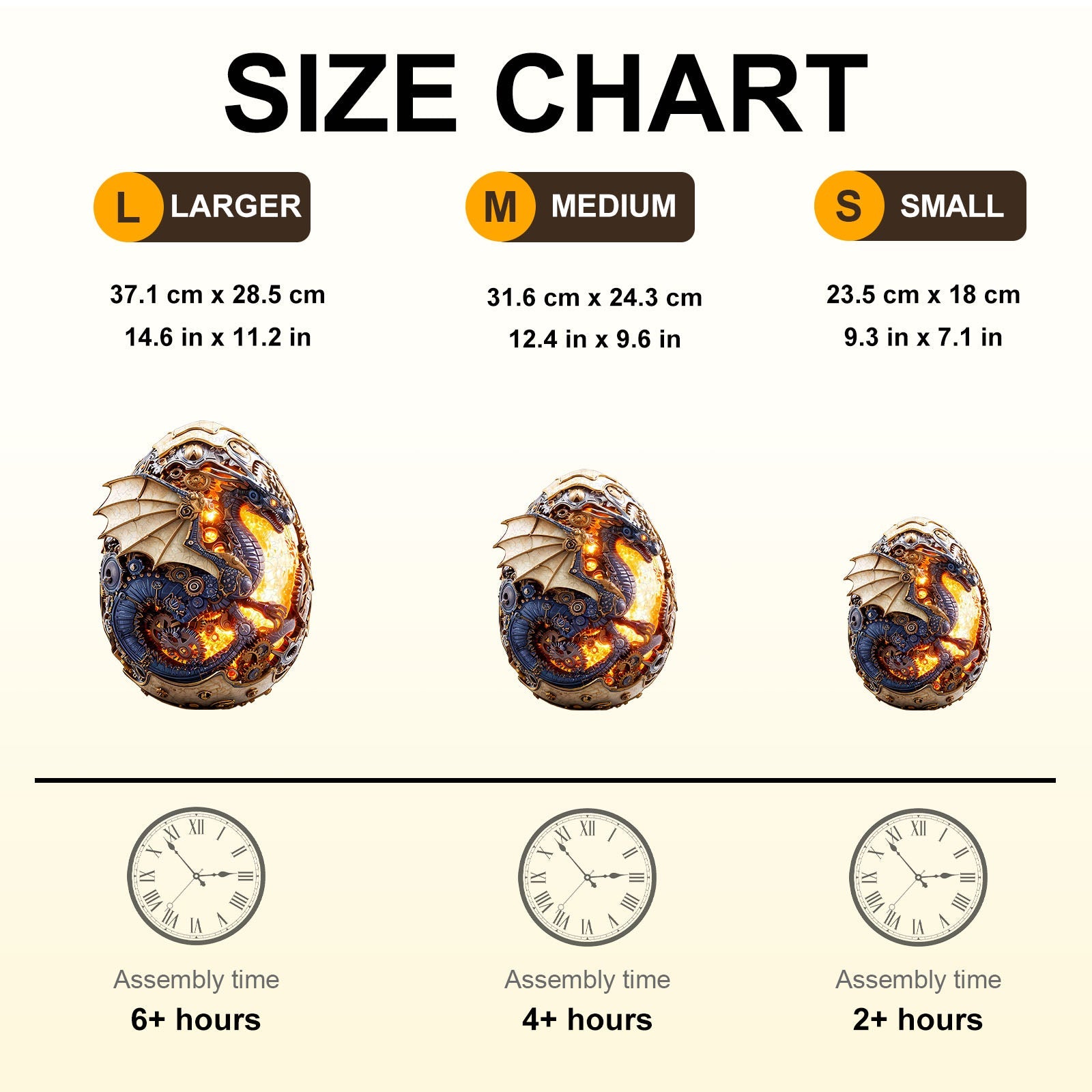 Fire Dragon Egg Wooden Jigsaw Puzzle