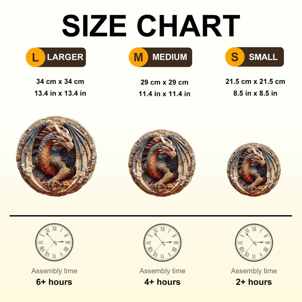 Elements Earth Dragon Wooden Jigsaw Puzzle