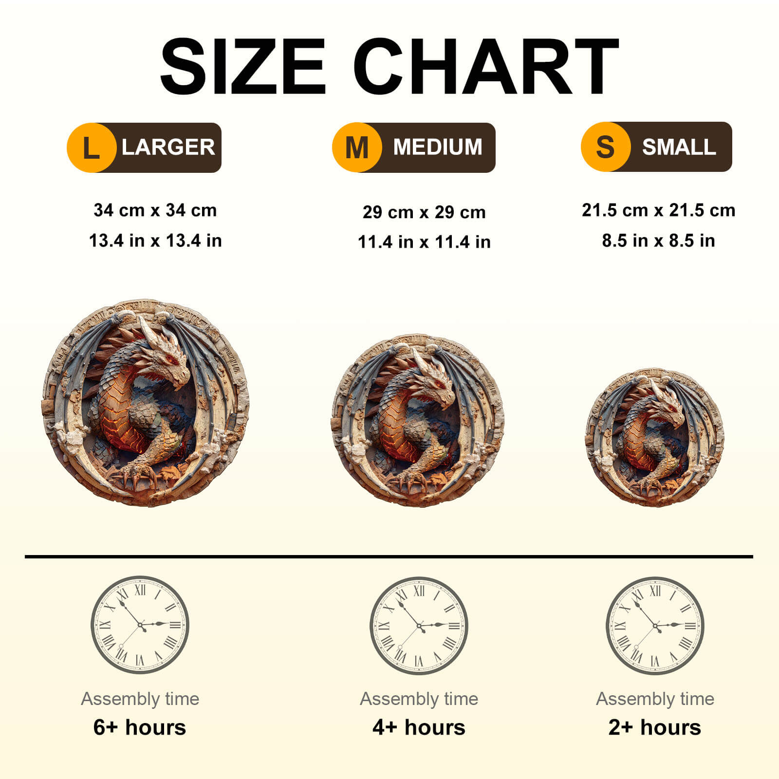 Elements Earth Dragon Wooden Jigsaw Puzzle