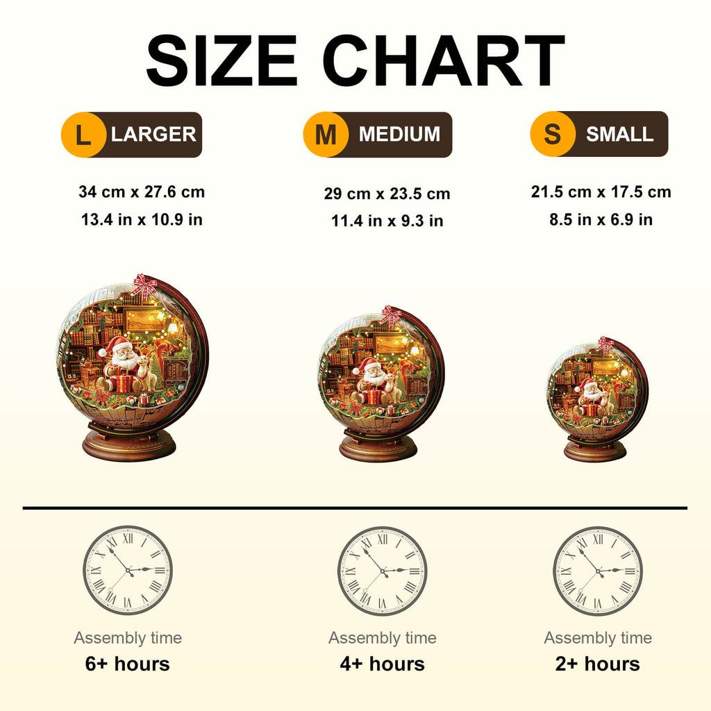 Christmas globe Wooden Jigsaw Puzzle