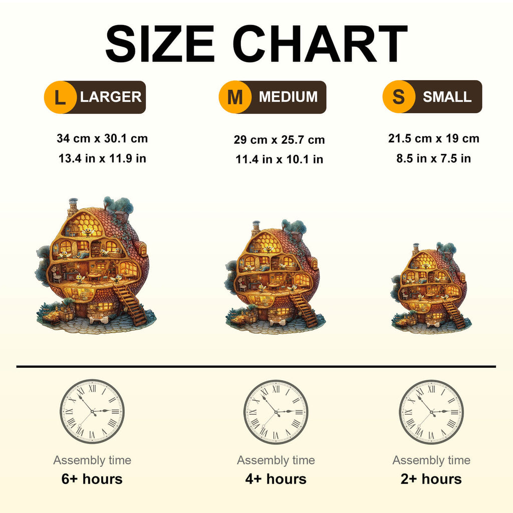 Bee Hut Wooden Jigsaw Puzzle