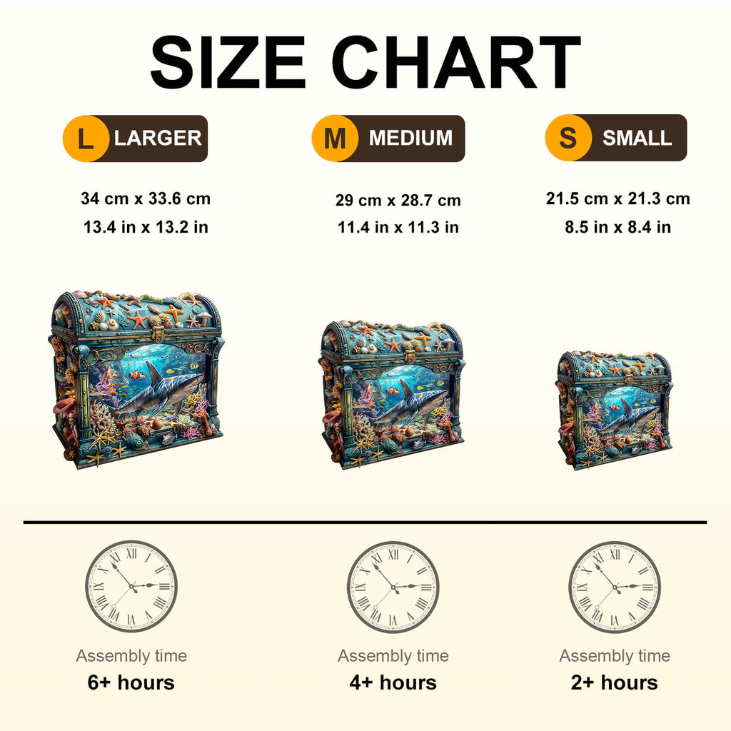 Treasure Chest Ocean-1 Wooden Jigsaw Puzzle