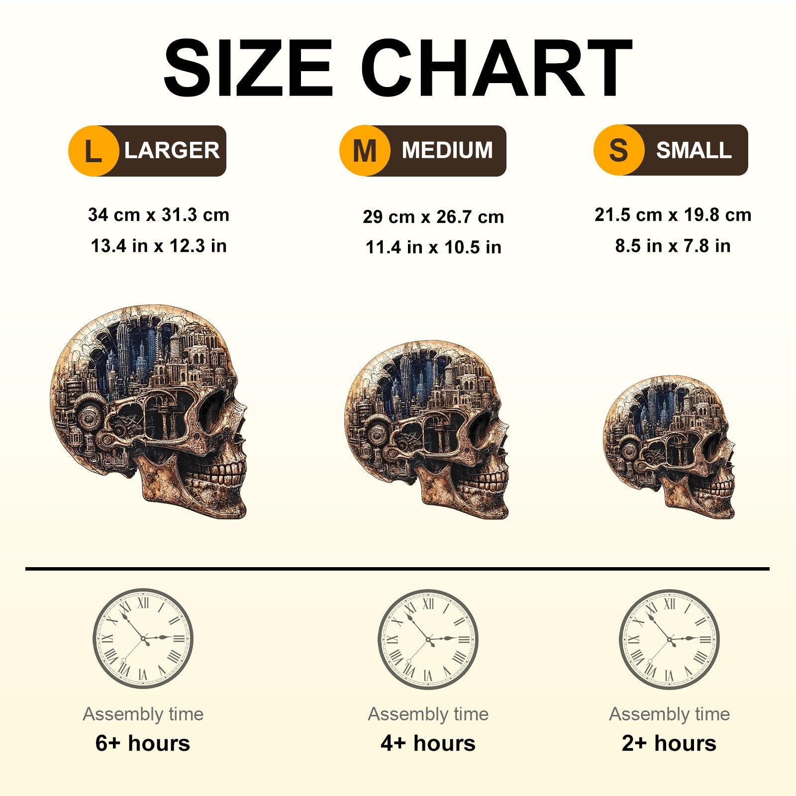 Skull City Wooden Jigsaw Puzzle