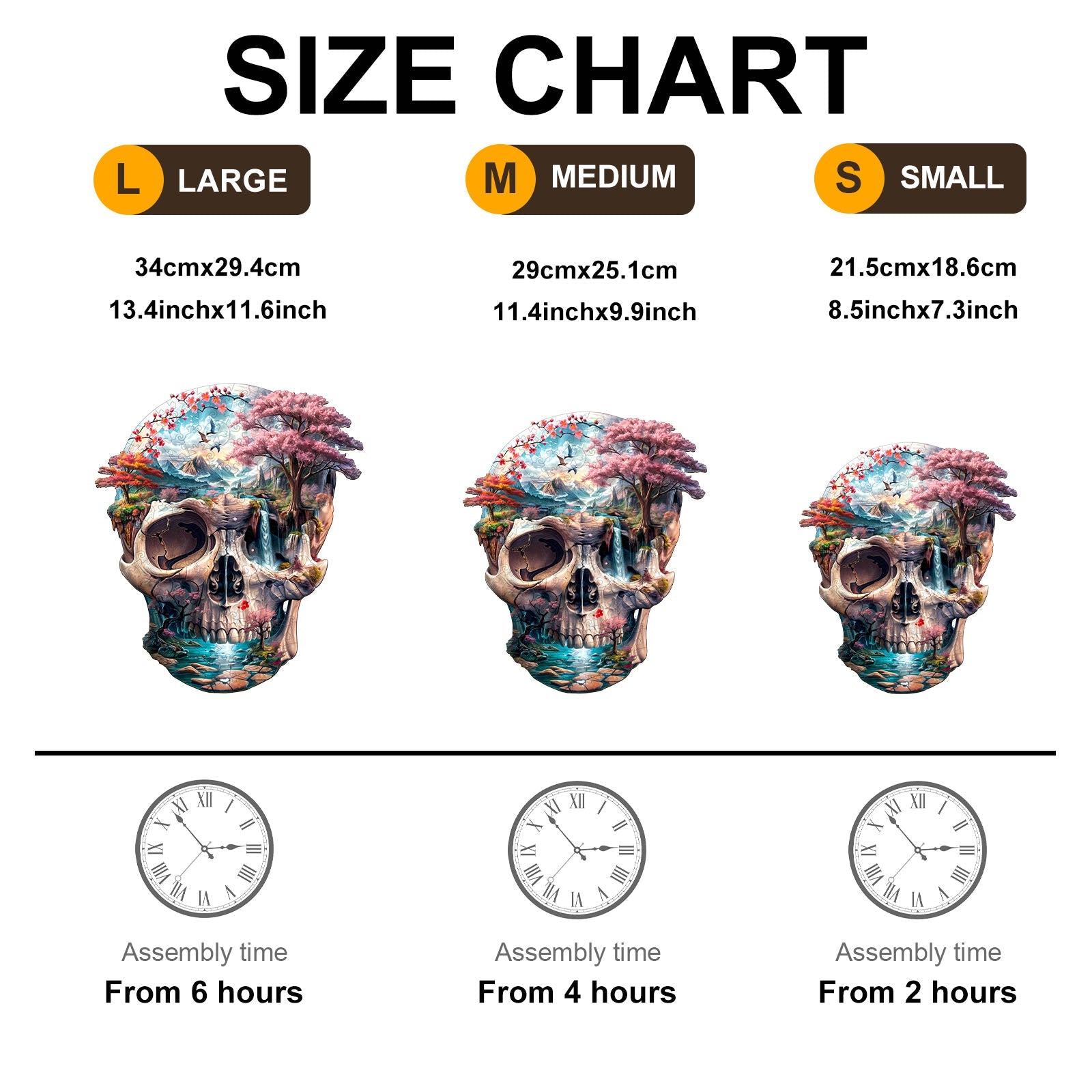 The Skull's New Life Wooden Jigsaw Puzzle