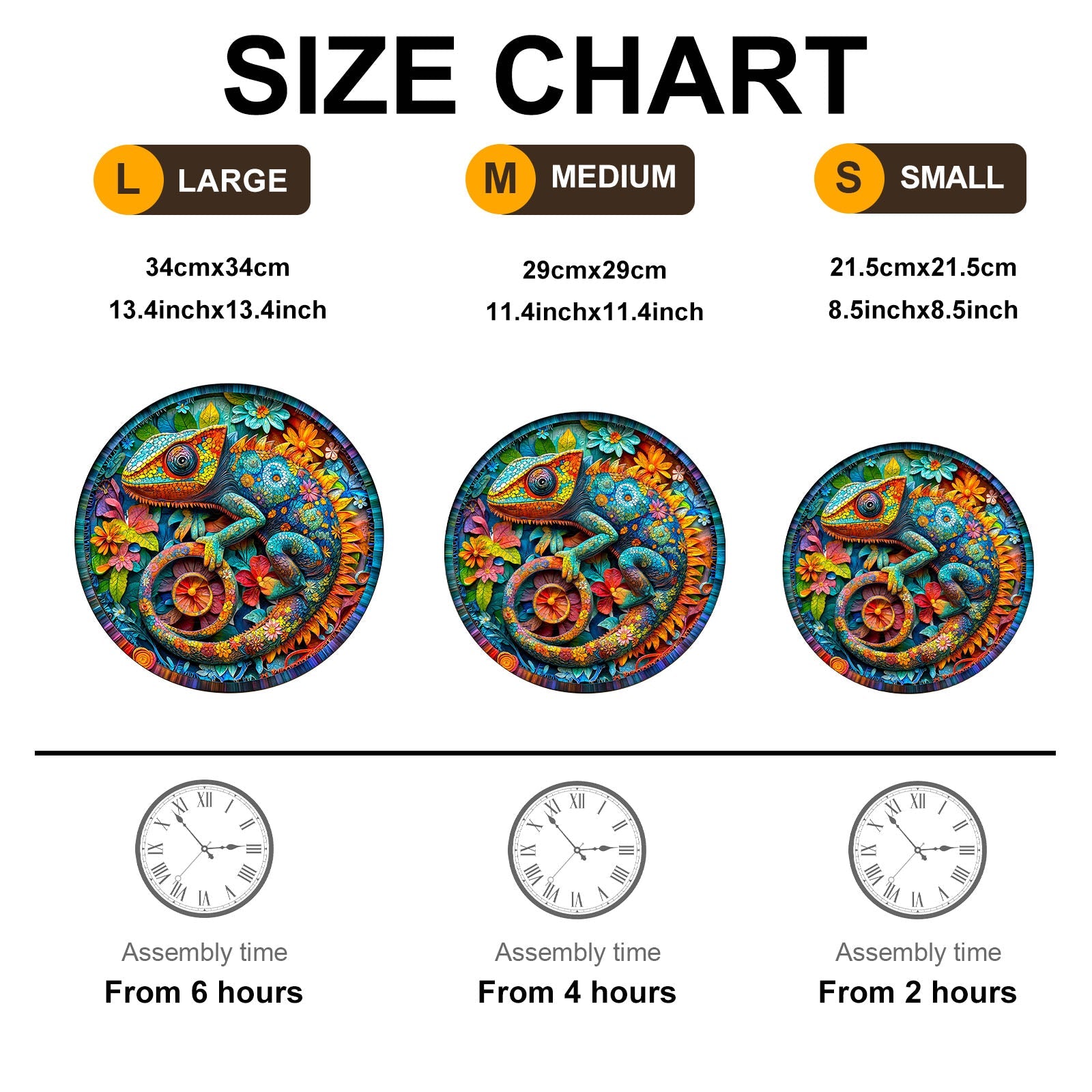 paper chameleon Wooden Jigsaw Puzzle