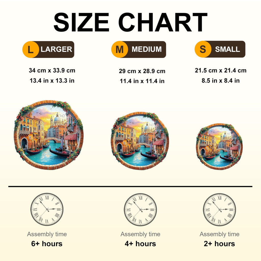 Venice Water City Wooden Jigsaw Puzzle