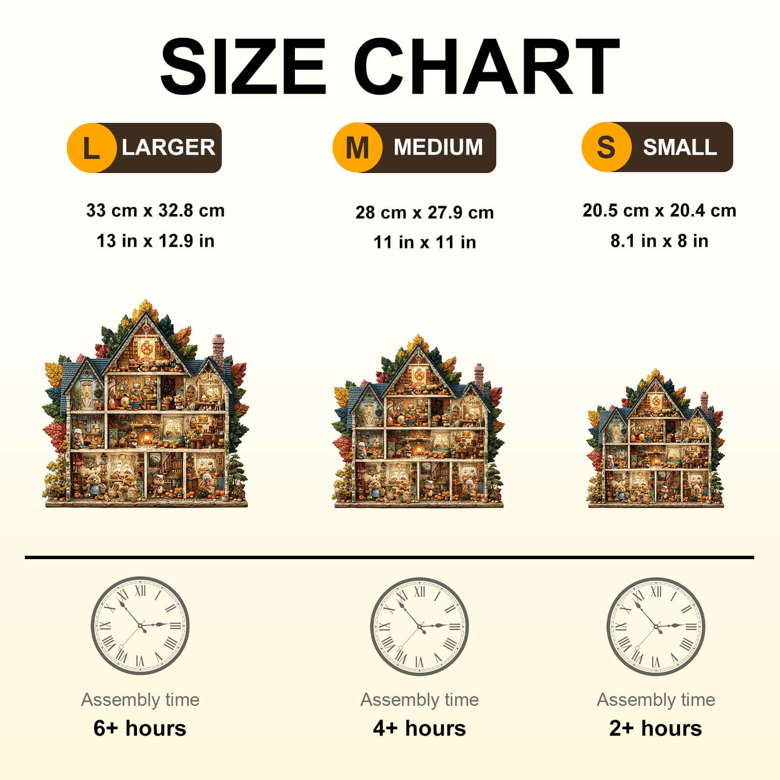 Bear's House - Thanksgiving Day Wooden Jigsaw Puzzle