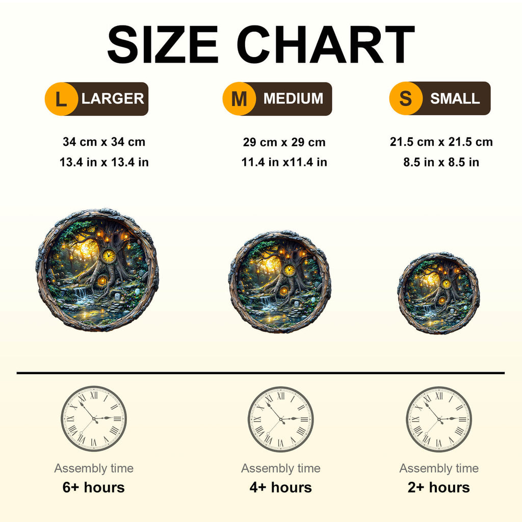 Magic time tree Wooden Jigsaw Puzzle