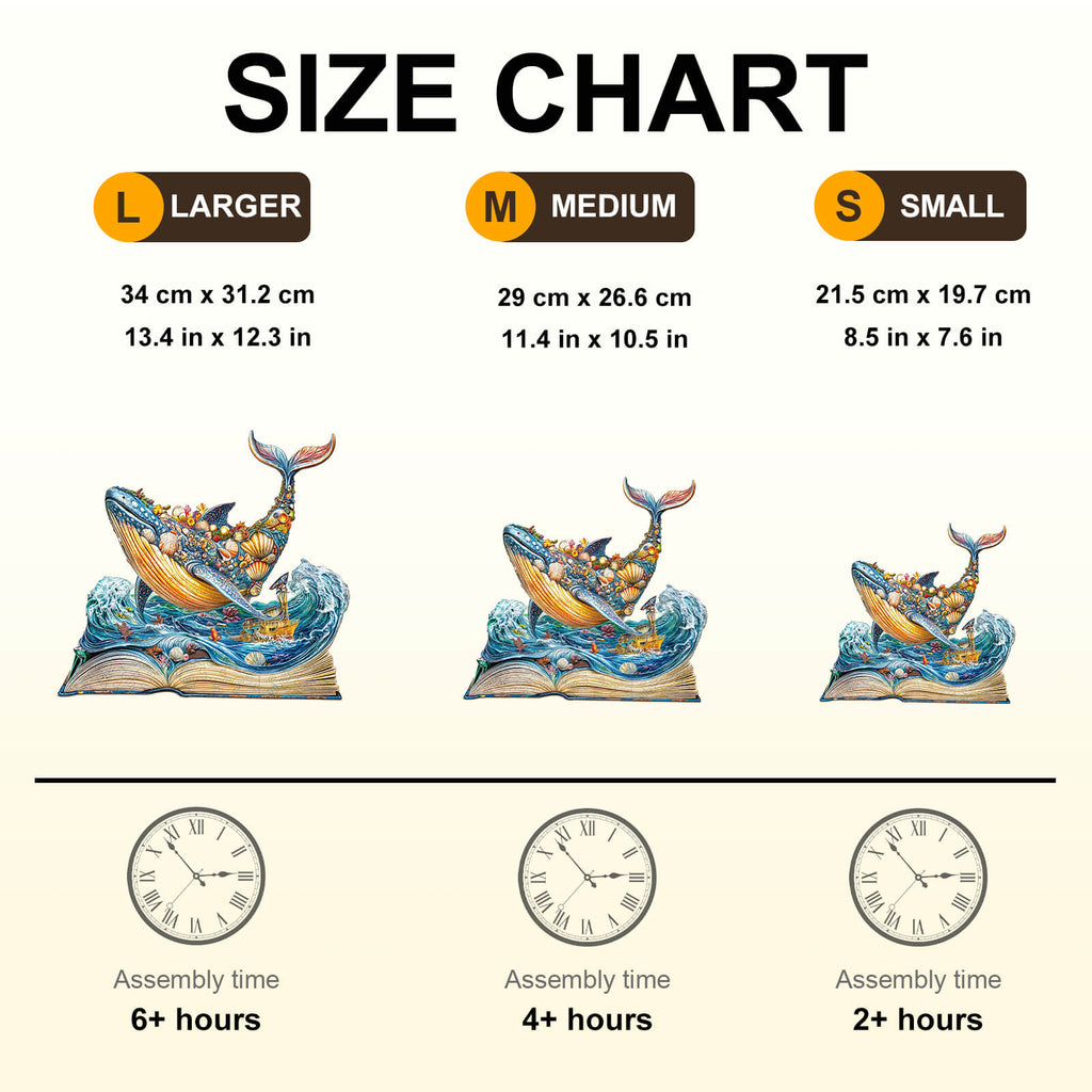 Whale Story-1 Wooden Jigsaw Puzzle