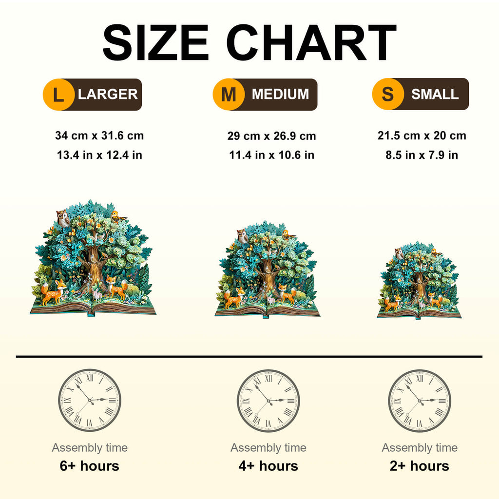 3D Forest Tales Wooden Jigsaw Puzzle