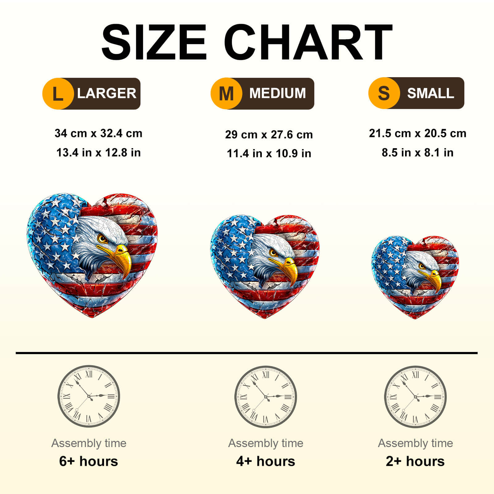 Patriotic Eagle-1 Wooden Jigsaw Puzzle