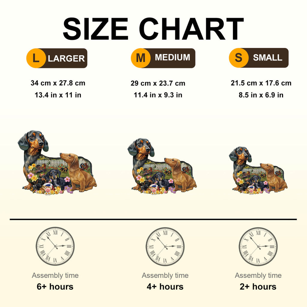 Puppy Garden Wooden Jigsaw Puzzle