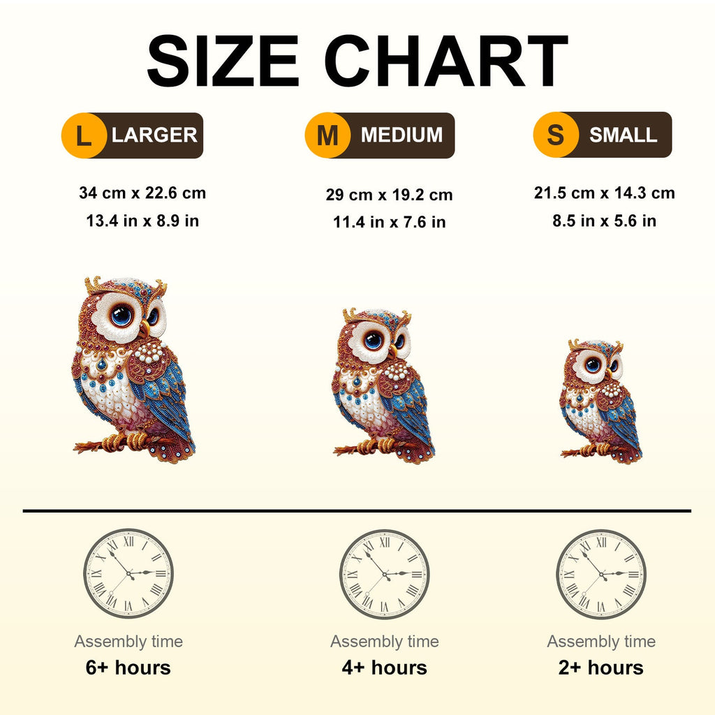 Regal Owl Wooden Jigsaw Puzzle
