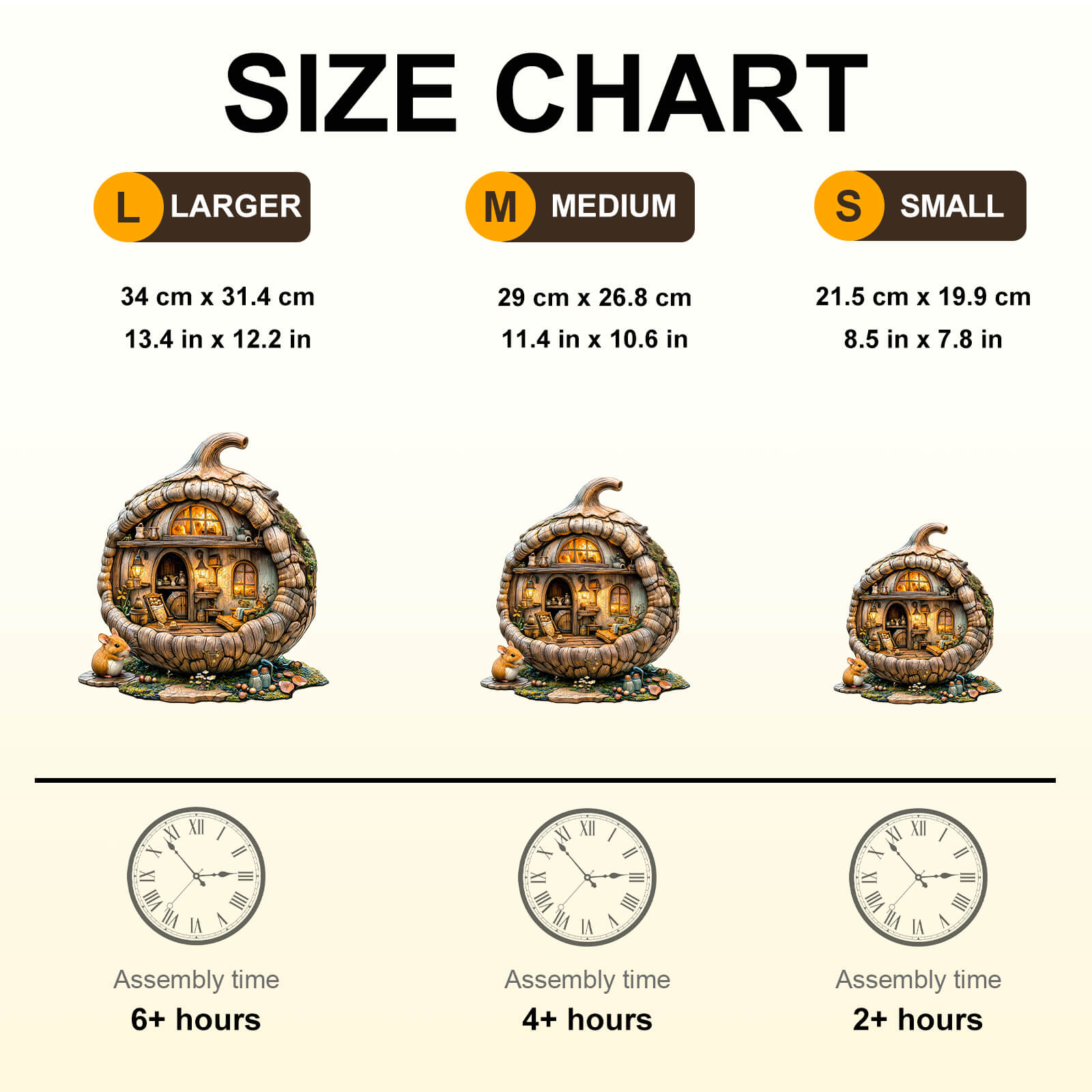 Acorn mouse Wooden Jigsaw Puzzle