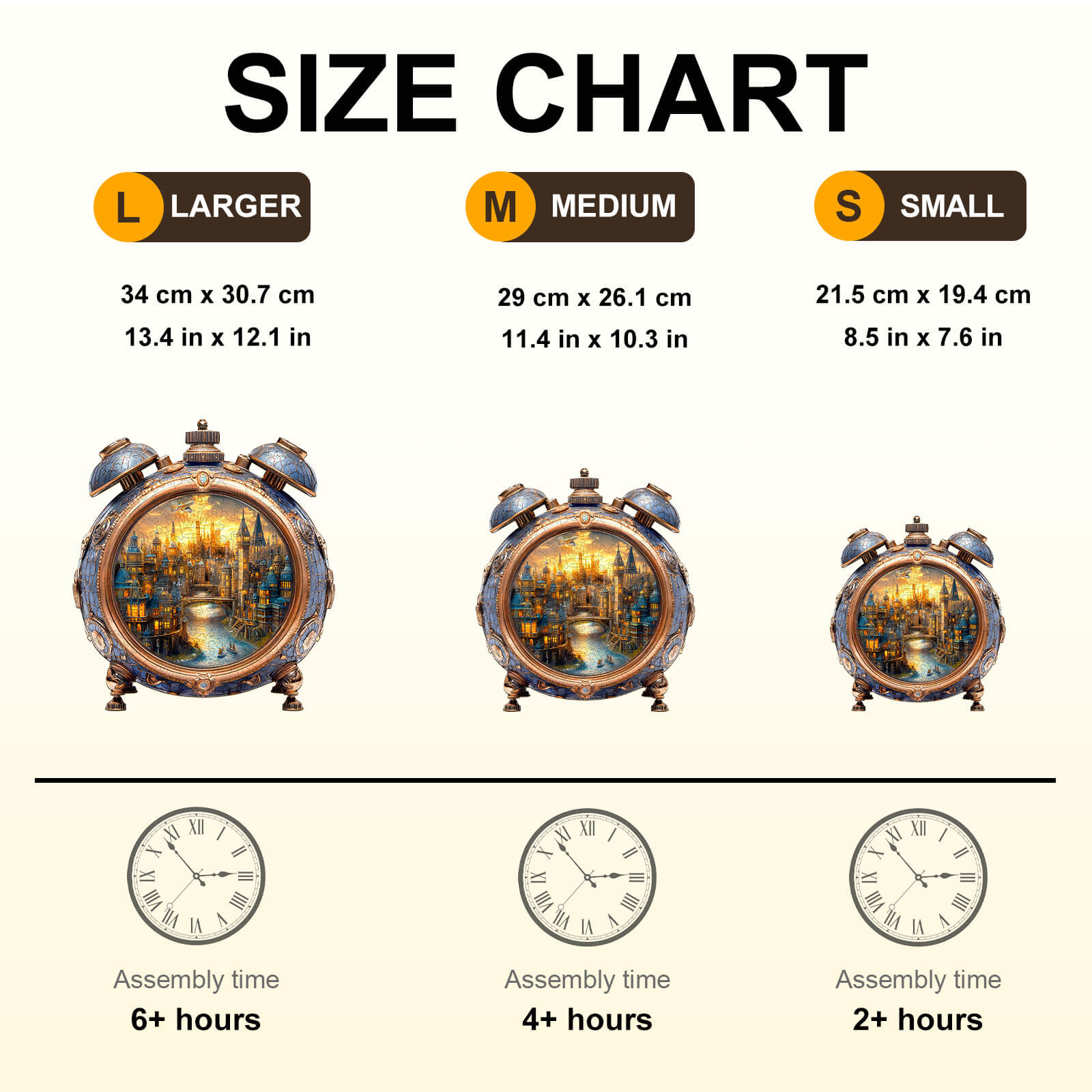 Alarm Clock World Wooden Jigsaw Puzzle
