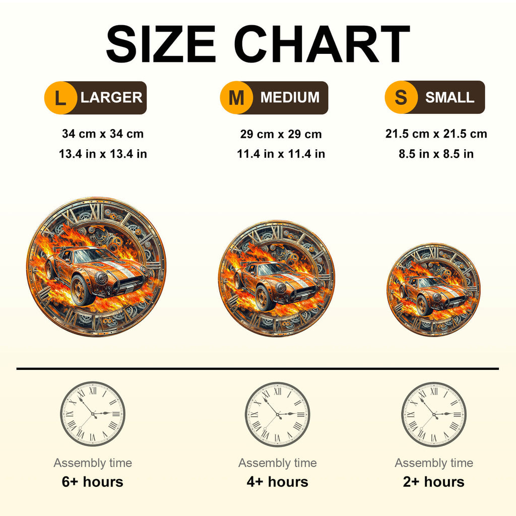 Blazing Speed Wooden Jigsaw Puzzle