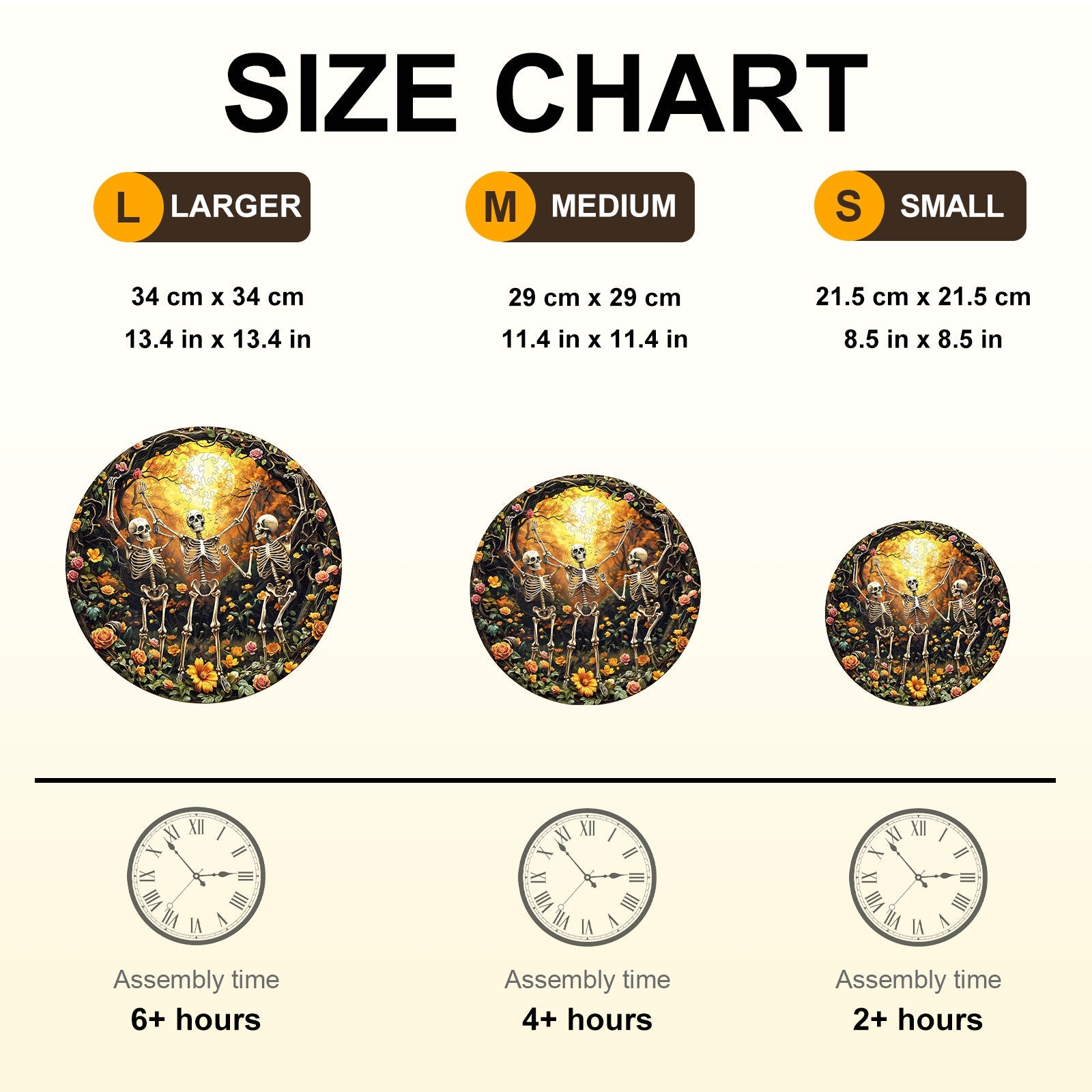 Skeleton Moon Glee  Wooden Jigsaw Puzzle