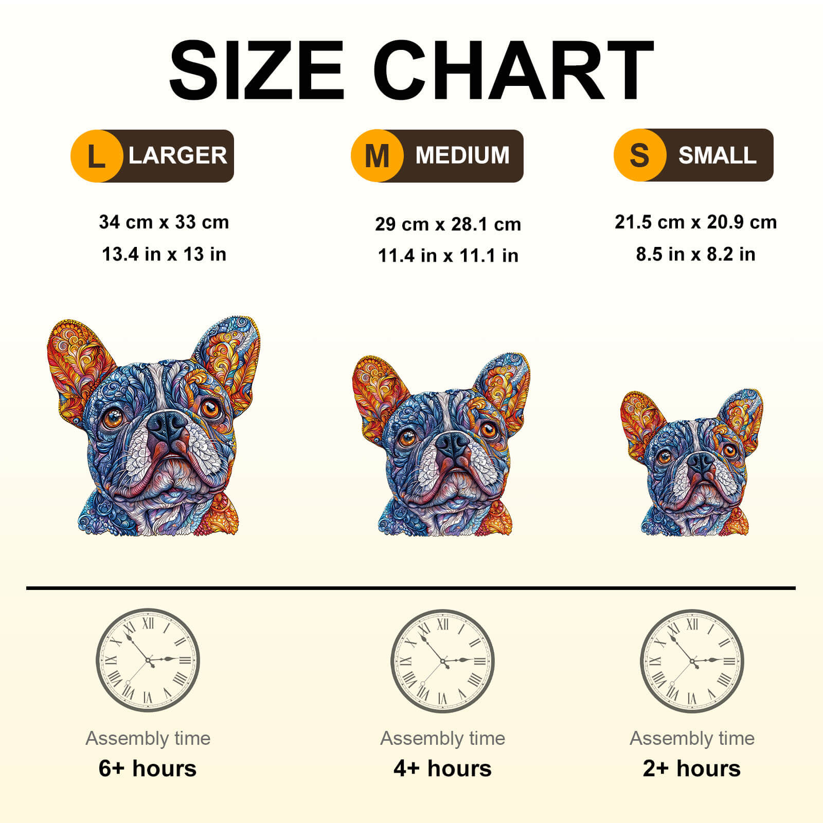 Vivid Bulldog Wooden Jigsaw Puzzle