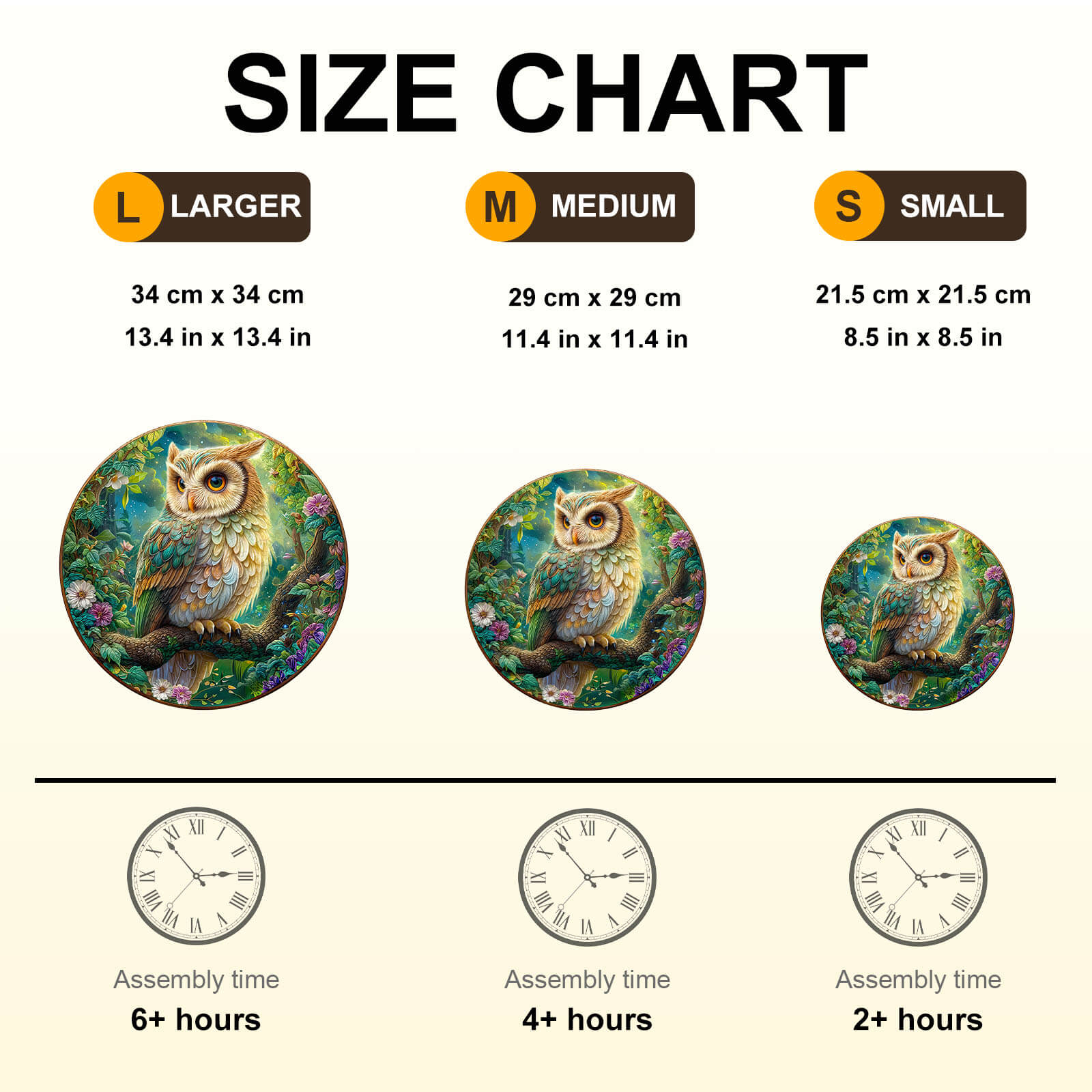 Moonlit Owl Wooden Jigsaw Puzzle