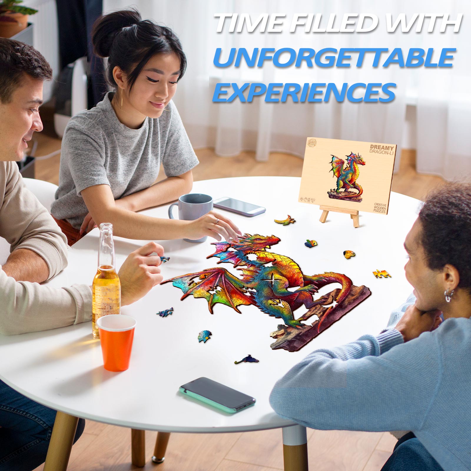 Colorful Dragon-2 Wooden Jigsaw Puzzle