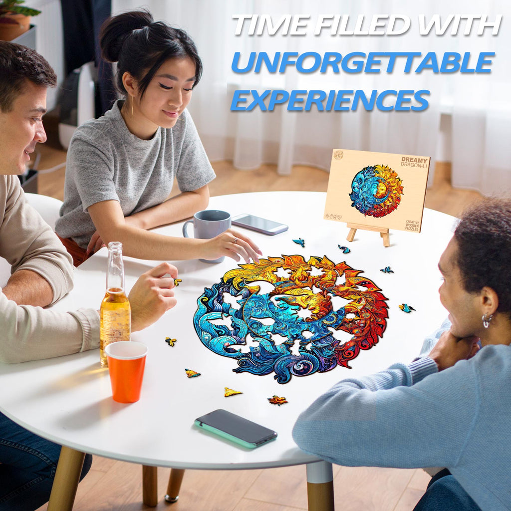 Sun And Moon Wooden Jigsaw Puzzle