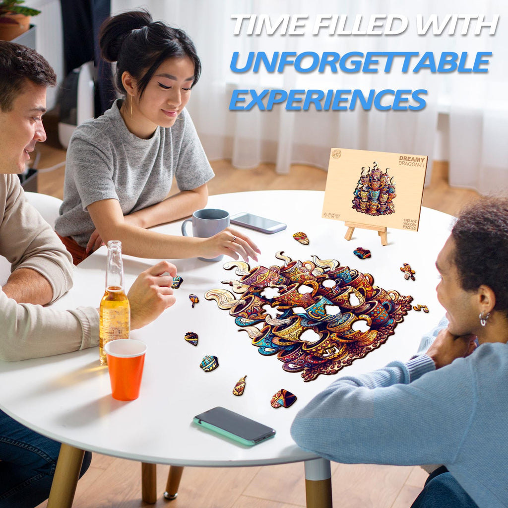 Coffee Dreams  Wooden Jigsaw Puzzle