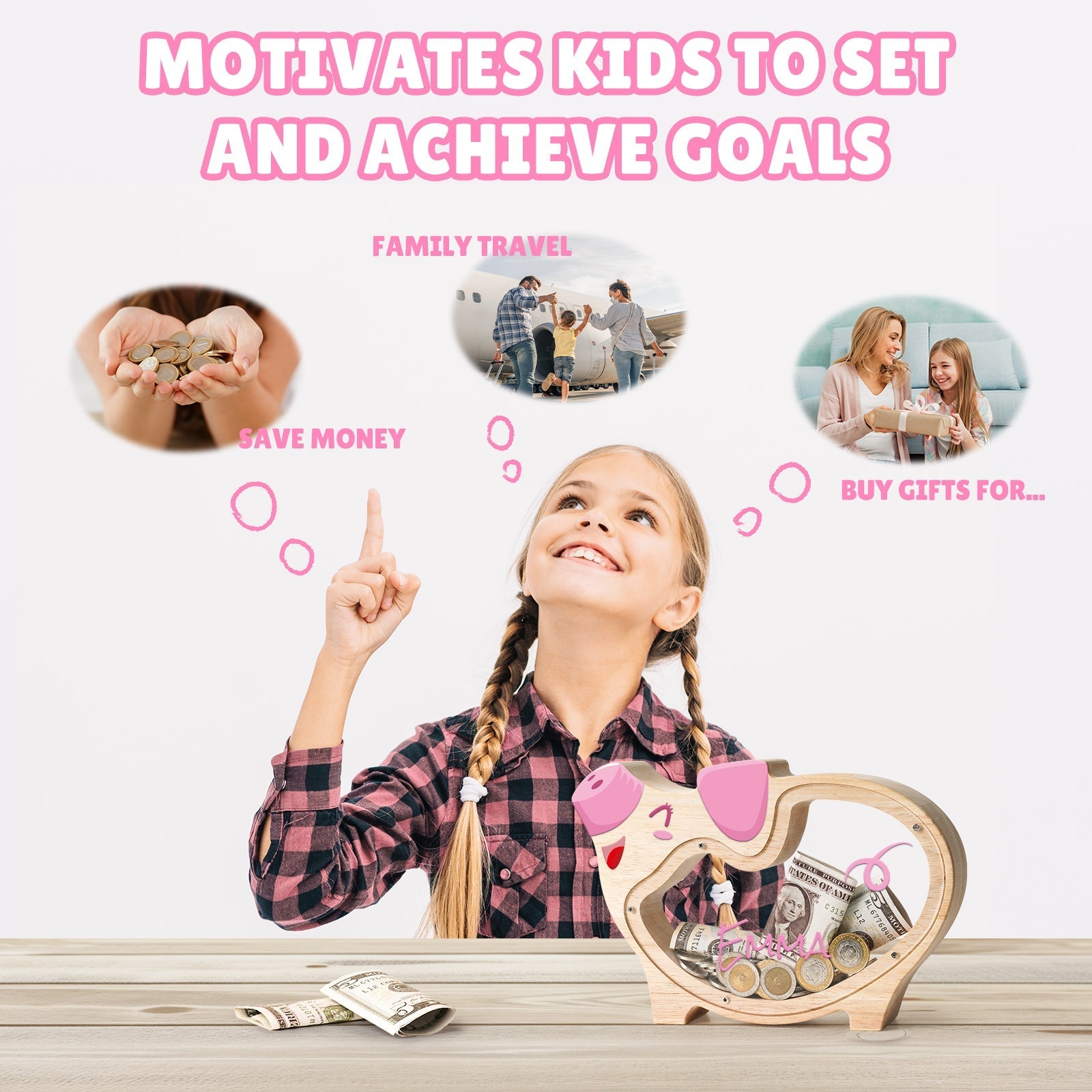 Custom Piggy Bank for Kids
