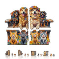 Party Puzzle-Pets on the Bench