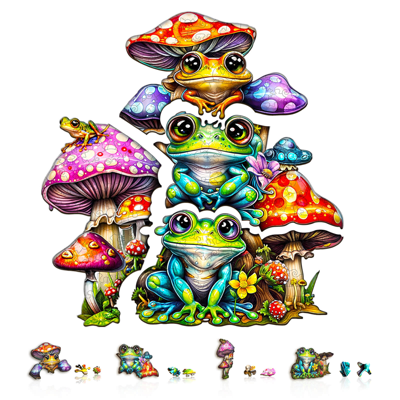 Party Puzzle-Frog Family