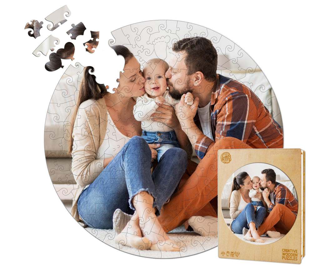 Personalized Photo Happy Family Wooden Puzzles