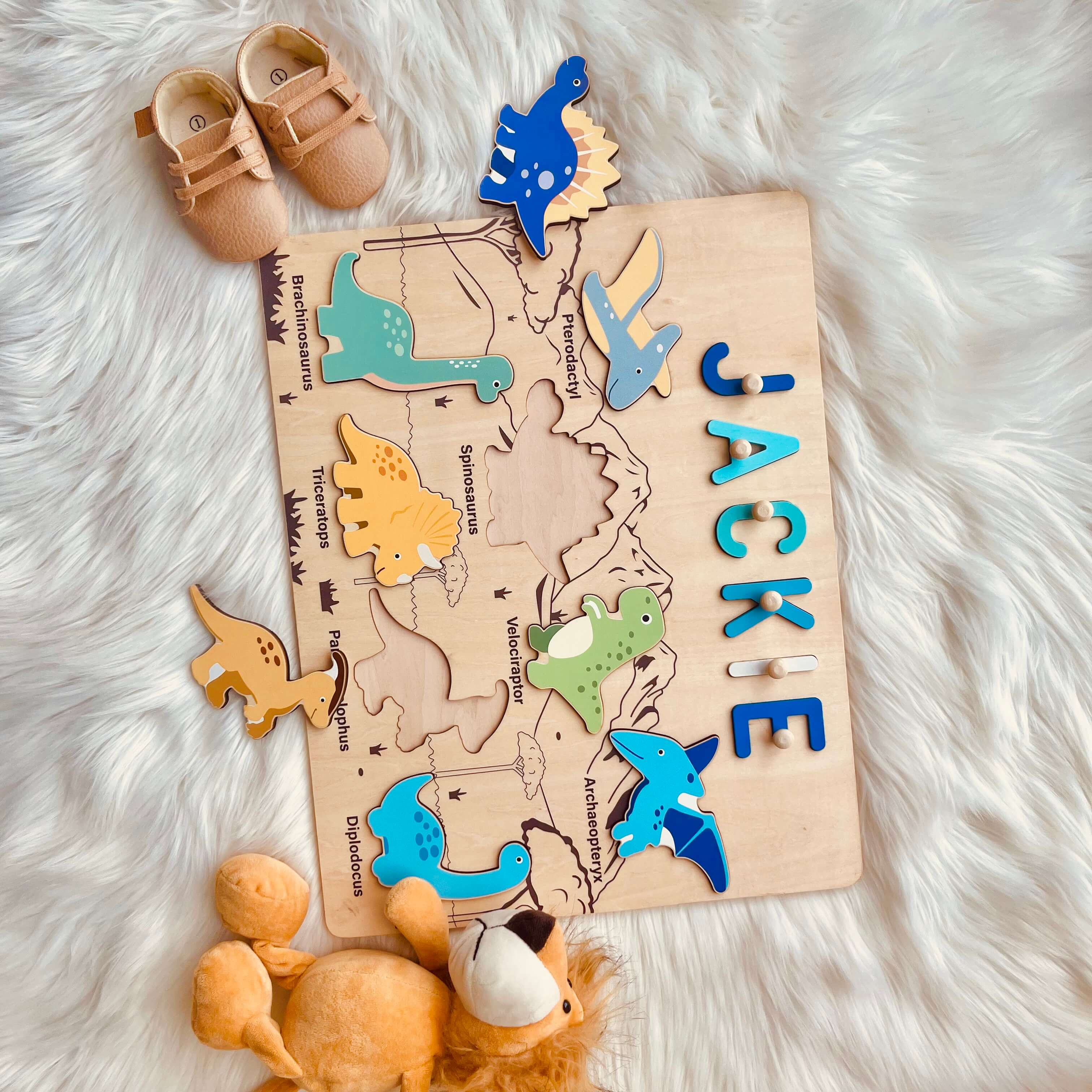 Personalized Dinosaur Name Puzzle
