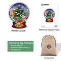 Christmas Crystal Ball Wooden Jigsaw Puzzle