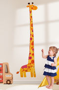 Colorful Giraffe Growth Chart Wall Decal