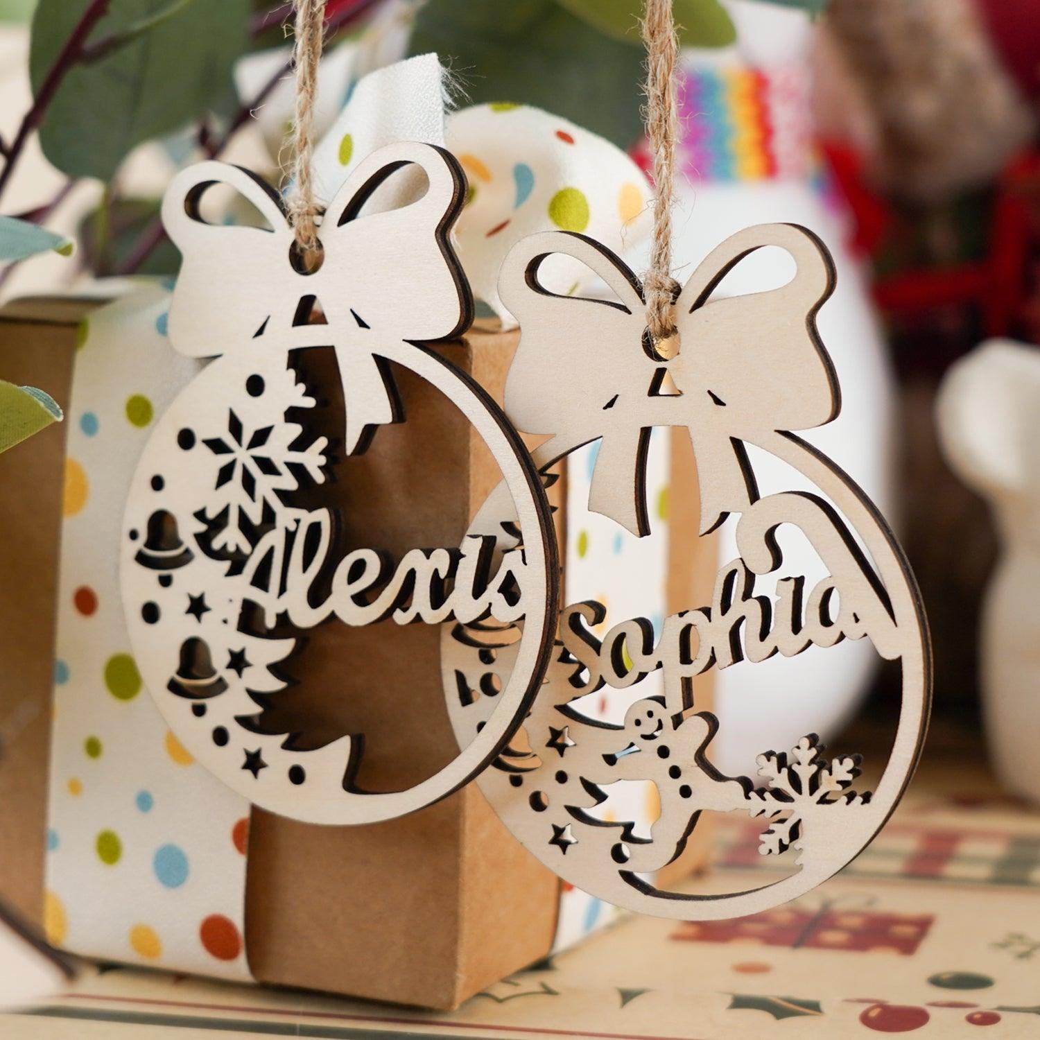 Personalized Christmas Name Ornament - Tree
